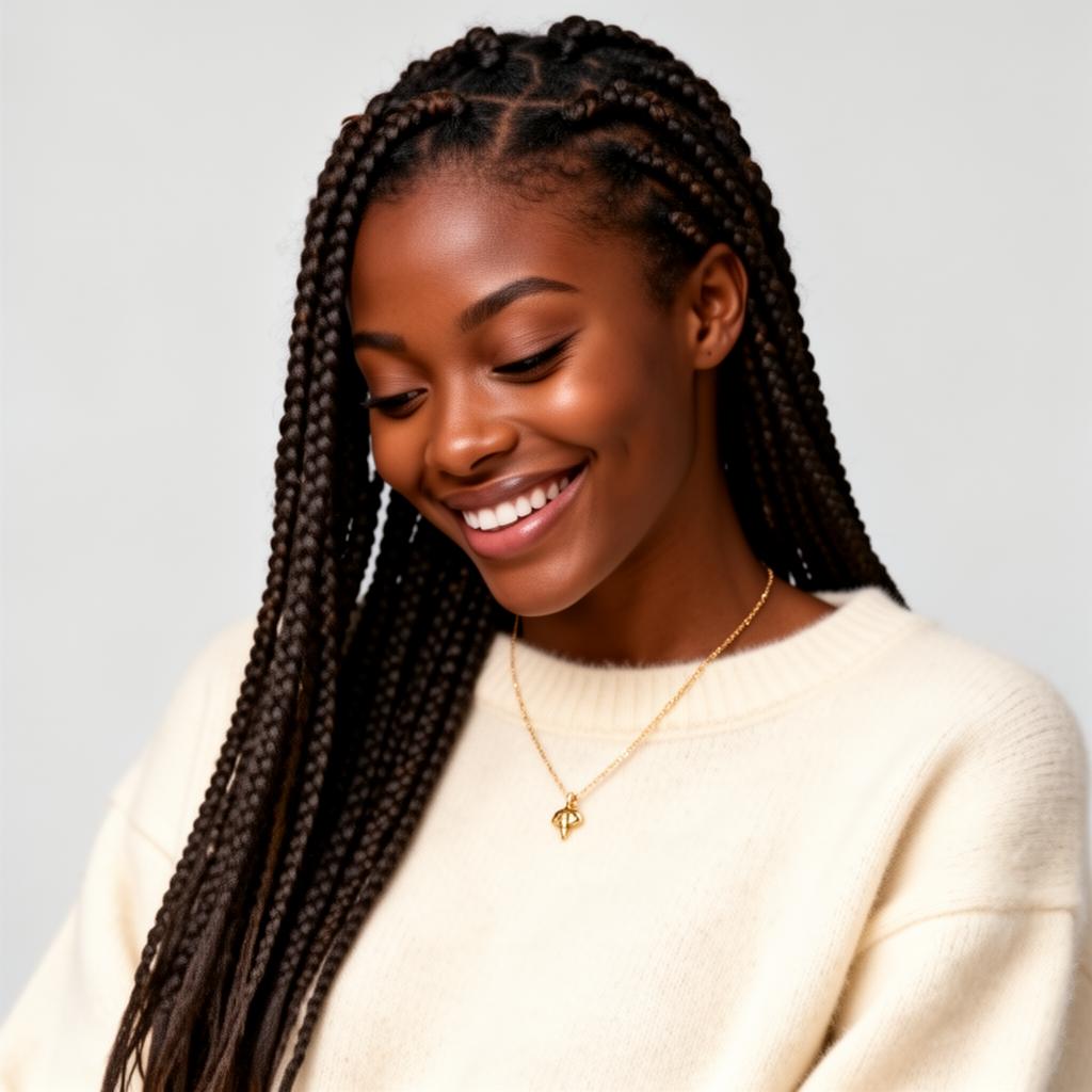 Smiling young African woman